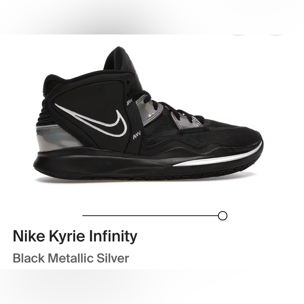 Nike Kyrie Infinity Sz 7Y Black Sneakers with Iridescent Accents NEW UNISEX.